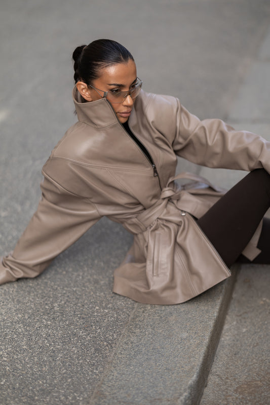 BELTED JACKET