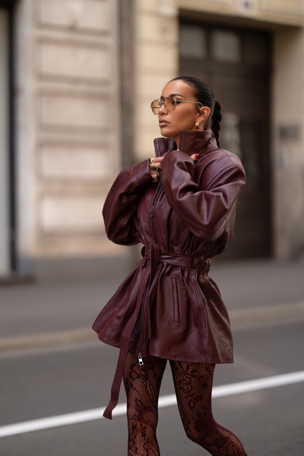BELTED JACKET