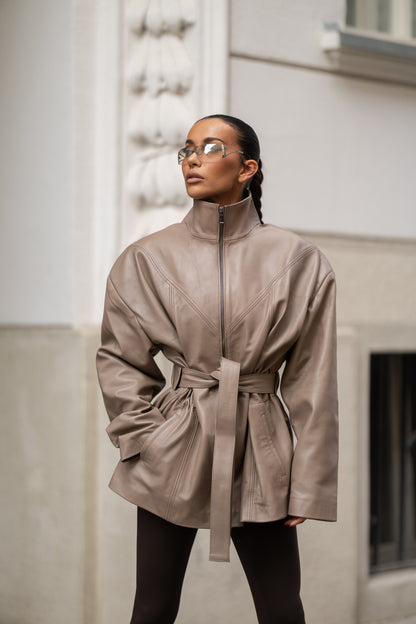 BELTED JACKET